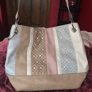 Brown purse w/ crystals